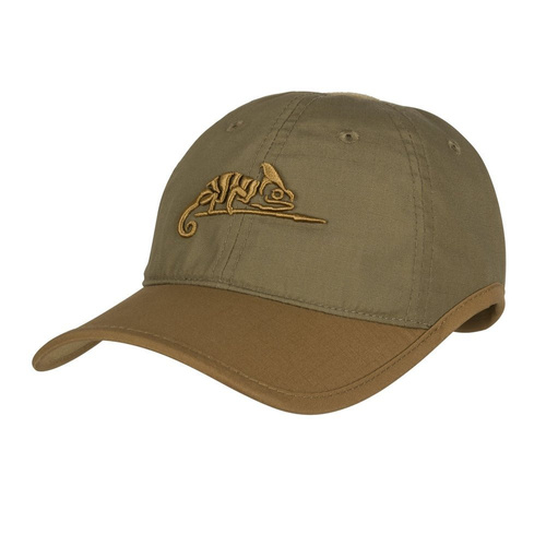 Helikon - Czapka z daszkiem Logo Cap - PolyCotton Ripstop - Adaptive Green / Coyote - CZ-LGC-PR-1211A