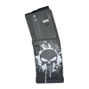 MFT - Magazynek polimerowy Extreme Duty Punisher Skull do AR-15 / M4 - 5,56 x 45 mm/.223 - 30 naboi - Czarny - EXDPM556D-PSS-WH