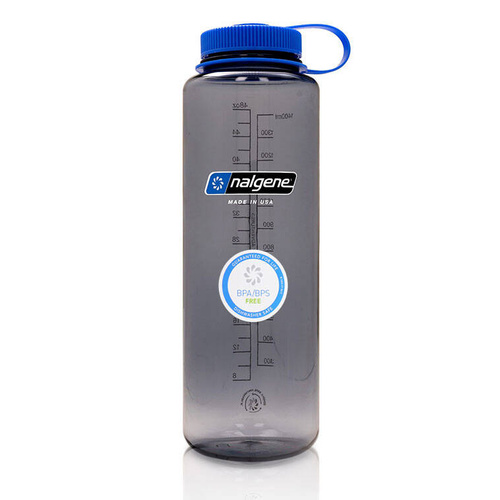 Nalgene - Butelka 48oz Silo Sustain Wide Mouth - Otwór 63 mm - 1,5L - Szary - 2020-0148