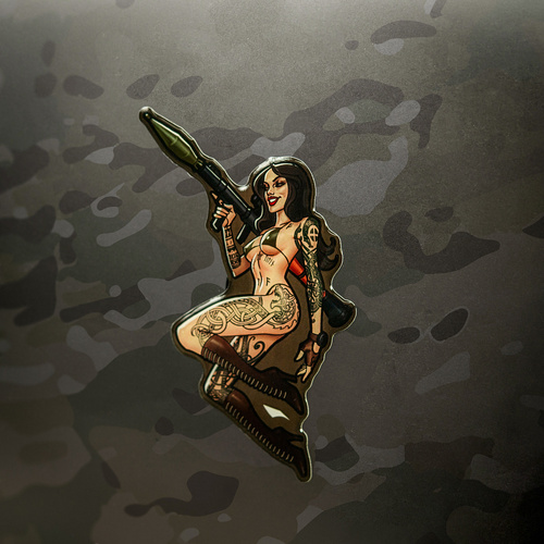 M-Tac - Naklejka Tactical girl #9 RPG Skandinavik - PVC - 51500003