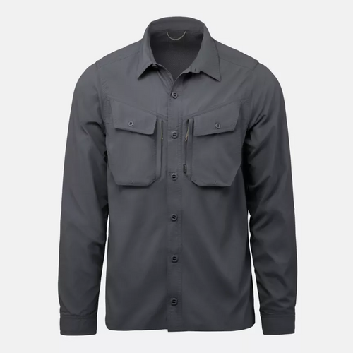 Helikon - Koszula z długim rękawem Canopy Jungle - Nylon - Szara - KO-CJS-NL-19