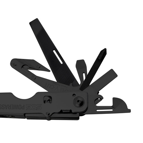 SOG - Multitool PowerAssist B66N-CP - 420 - 16 narzędzi - Czarny - B66N-CP