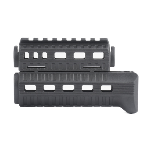 DLG Tactical - Łoże z nakładką rury gazowej do AKSU - Picatinny - M-LOK - Polimer - Czarny - DLG-122-BLK