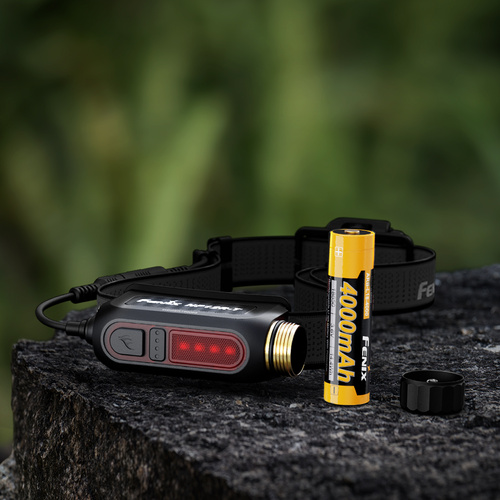 Fenix - Latarka czołowa LED - 1300 lm - 9973 cd - Czarna - HP12R-T.11111