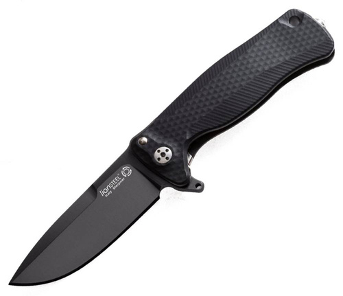 LionSteel - Nóż składany - SR22A Flipper - Sleipner - Czarny - SR22A BB