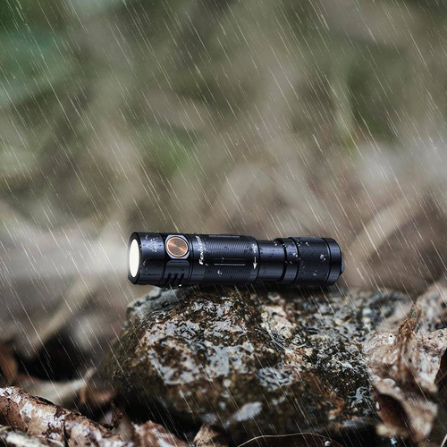 Fenix - Latarka LED akumulatorowa / brelok E05R - 400 lumenów - Czarna - 039-493