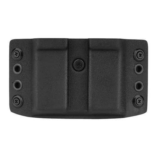 DOUBLETAP GEAR - Ładownica zewnętrzna Kydex OWB na dwa magazynki P-07/09/10, M&P9, SFP9, P320 - Czarna