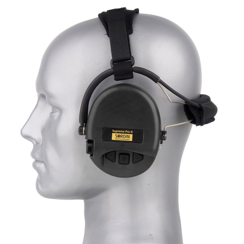 Sordin - Aktywne ochronniki słuchu Supreme Pro-X - Nakarkowe - Czarne - 76302-X-02-S