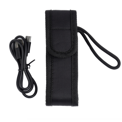 Mil-Tec - Latarka ręczna Stablampe Mini Recharge - Strobe - 450 lm - Czarna - 15154100