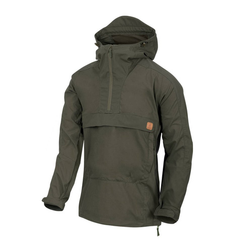Helikon - Kurtka softshellowa Anorak Woodsman - DuraCanvas - Taiga Green - KU-WDN-DC-09
