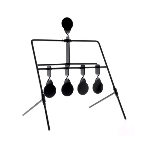 RazorGun - Cel wiatrówkowy Spinner - 4 cele - Reset - Metal - Czarny - 105515