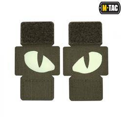 M-Tac - Naszywki odblaskowe Tiger Eyes Laser Cut - Para - Ranger Green - 51140023