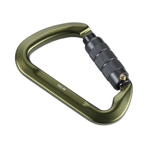 M-Tac - Karabińczyk 10cm z blokadą bagnetową Keylock - Zielony - 60094001