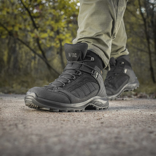 M-Tac - Buty taktyczne za kostkę jesienno-zimowe - Cordura - Czarne - 1JJ143/7TPLV