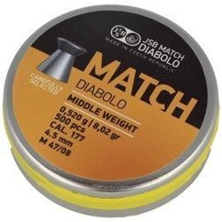 JSB - Śrut do wiatrówki Yellow Match Middle Weight - 4.5 mm - 500 szt. - 000015-500