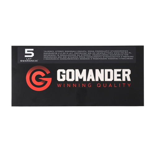 Gomander - Kompensator płomienia Quadron S - 9 mm - Gwint M18X1 - Czarny - TBO.10174_0-M18x1(CZ)