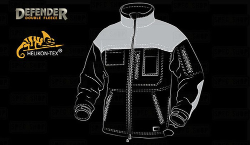 Helikon - Bluza polarowa Defender - Czarny - BL-DEH-HF-01