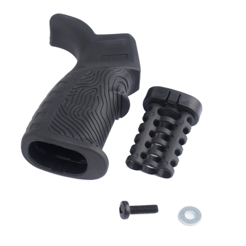 DLG Tactical - Ergonomiczny chwyt ze schowkiem do AR-15 - Gumowany - Czarny - DLG-123-BLK