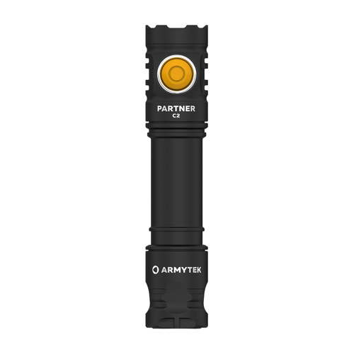 Armytek - Latarka LED Partner C2 - Ciepłe światło - 1020 lm - 18650 - Czarna - F07802W