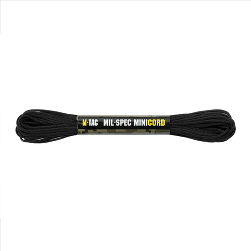 M-Tac - Paracord Minicord Mil-Spec - 2,2 mm - 15 m - Czarny - 10546002