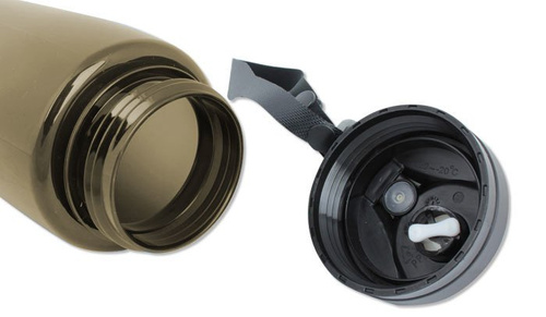 Mil-Tec - Butelka na wodę - 600 ml - Półprzezroczysty Coyote - 14519705