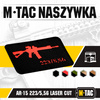 M-Tac - Naszywka AR-15 223/5,56 Laser Cut - Czarny/Czerwony - 51111233