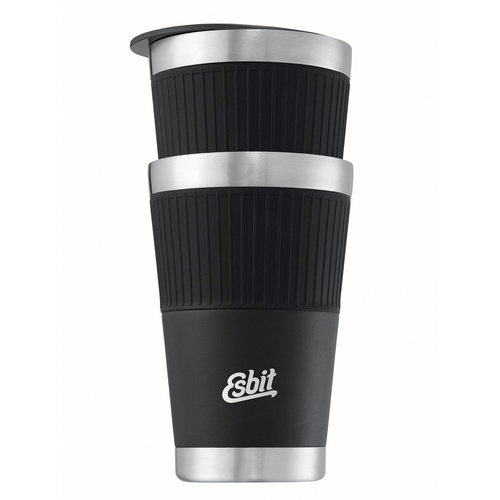 Esbit - Kubek termiczny Sculptor Tumbler Thermo Mug - 550ml - Stal nierdzewna - Czarny - TBL550SC-SL-BK