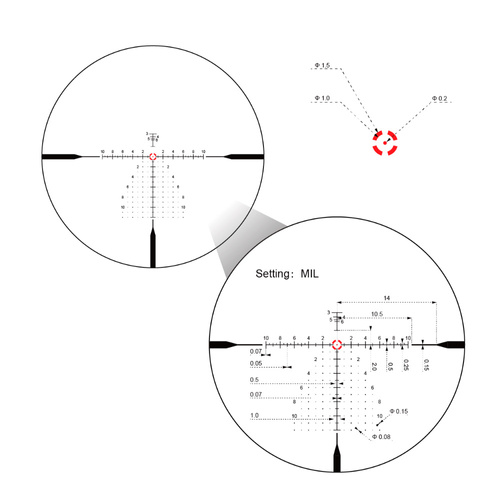 Vector Optics - Luneta biegowa Continental x10 1-10x28 - FFP - VET-RAR 2 - Czarny - SCFF-62