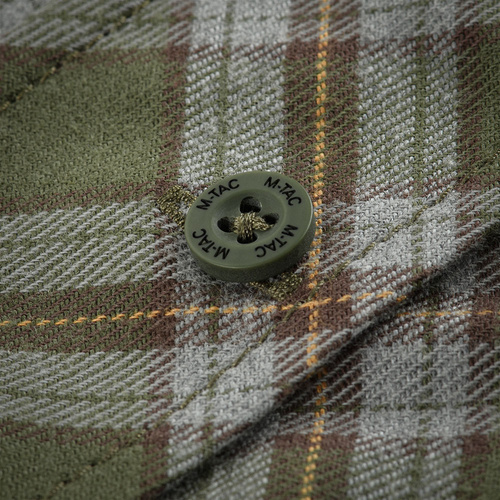Koszula taktyczna M-Tac Lumberjack Cotton Shirt - Oliwkowa/Szara - 20118001