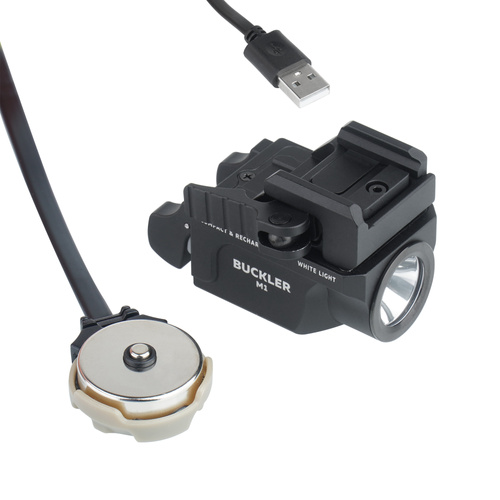 Armytek - Latarka taktyczna na broń Buckler M1 - Picatinny QD - Światło białe - F09301C