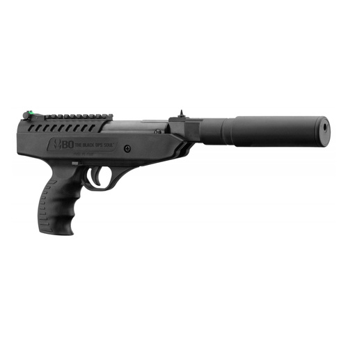 Black Ops - Wiatrówka krótka Langley Silencer - 5,5 mm - Czarna - CA0166