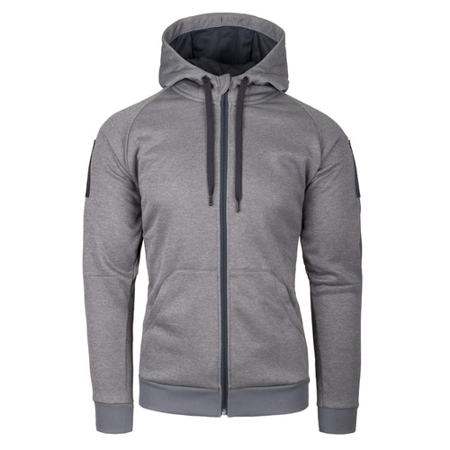 Helikon - Bluza rozpinana z kapturem Urban Tactical Hoodie® - Poliester - Szary melanż - BL-UHF-PO-M3