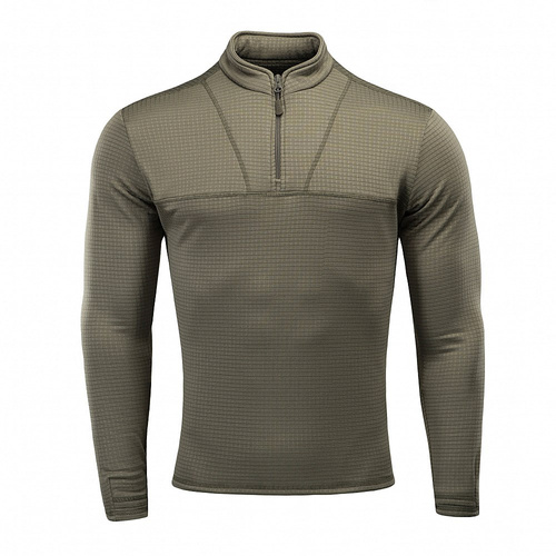 M-Tac - Koszulka Męska Termiczna z Długim Rękawem Delta Level 2 - Army Olive - 70002062