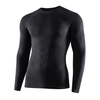 Brubeck - Koszulka termoaktywna z długim rękawem Active Wool Merino - Czarna - LS1282M