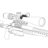 Vector Optics - Montaż kolimatora na lunetę X-ACCU - 4 otwory - MOJ/MAG - Czarny - XASR-A03