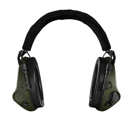 Sordin - Aktywne ochronniki słuchu Supreme T2 - Pałąk nagłowny - Żelowe poduszki - Zielone - 303006-11P (Green)