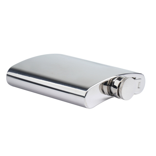 Mil-Tec - Piersiówka ze stali nierdzewnej - 220 ml - Srebrna - 14520018-008