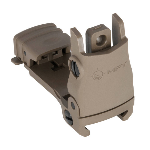 MFT - Składany przeziernik na szynę Picatinny Flip Up Rear Sight - Polimer - SDE - BUPSWR-SDE