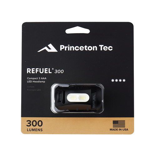 Princeton Tec - Latarka czołowa LED Refuel - 300 lm - Czarna - RF23-BK/DK