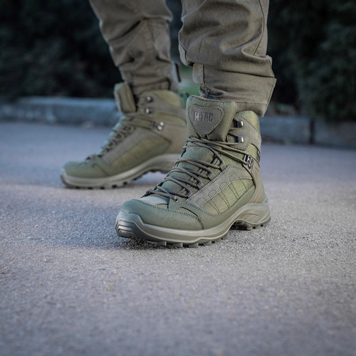 M-Tac - Buty taktyczne za kostkę jesienno-zimowe - Cordura - Ranger Green - 1JJ143/9TPLV