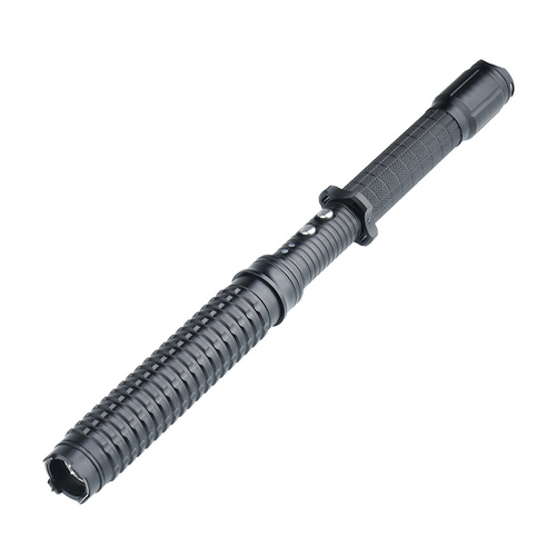Guard - Paralizator z latarką LED X10 Strobo Baton - Aluminium - Czarny - YC-X10