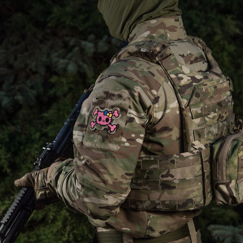 M-Tac - Naszywka Pink Kitty - Haft - Kokardka Żółto-Niebieska - MultiCam - 51393008