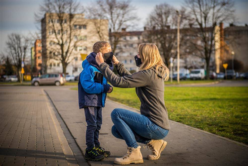 Helikon - Maseczka Ochronna Wielorazowa Profilowana Uniwersalna - Czarny - MA-RUP-CB-01