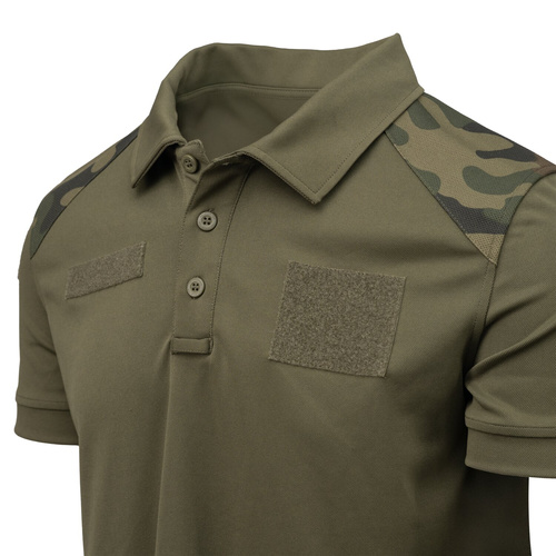 Helikon - Koszulka wojskowa Polo - Poliester - Olive Green/Wz. 93 - PD-MTR-TL-18