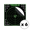 TruGlo - Samoprzylepne tarcze strzeleckie TruSee z zaklejkami - 100 Yard - 305 x 305 mm - Zielone fluorescencyjne - 6 szt. - TG-TG10A6