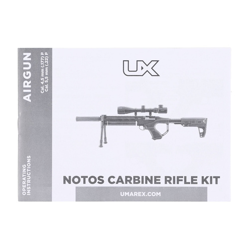 Umarex - Wiatrówka PCP UX Notos Carbine Set - 4,5 mm - Czarna - 2.4328