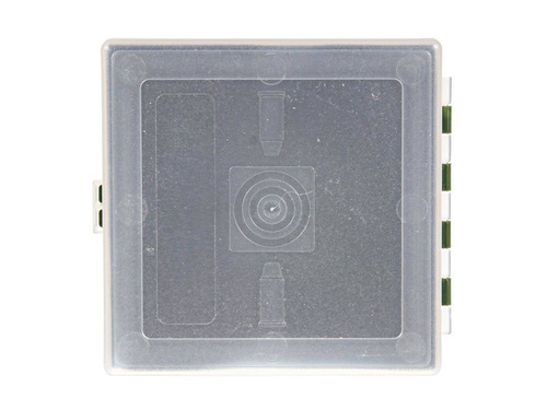 Megaline - Pudełko transportowe - 11x11x3,5 cm - Zielono-przezroczyste - 607/0002GT