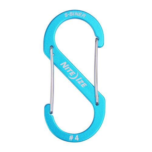 Nite Ize - Karabinek S-Biner® Aluminum Dual Carabiner #4 - Niebieski - SBA4-03-R6