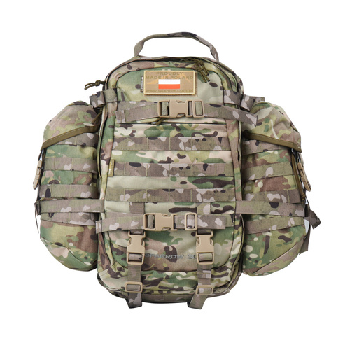 WISPORT - Plecak Sparrow 30 II z dwiema kieszeniami bocznymi - 30 + 10 l - MultiCam