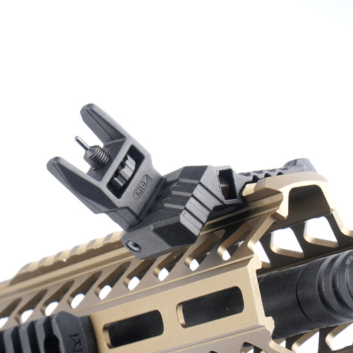 DLG Tactical - Składane przyrządy celownicze Offset Sights Low Profile - Czarne - DLG-184